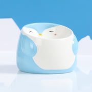 Penguin-shaped ceramic pet bowl, view 2 - MRSLM