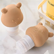 80ml silicone bear travel lotion bottle, view 6 - MRSLM