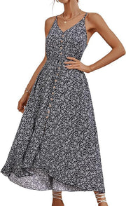 v-neck elegant mid-length dress, view 19 - MRSLM