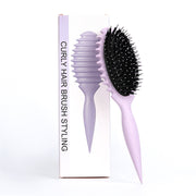 curl defining boar bristle detangling hair brush, view 5 - MRSLM