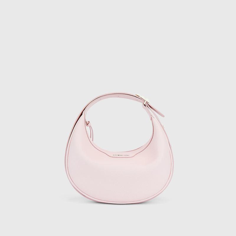 crescent leather crossbody bag, view 5 - MRSLM