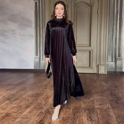 pleated loose belt dress - MRSLM
