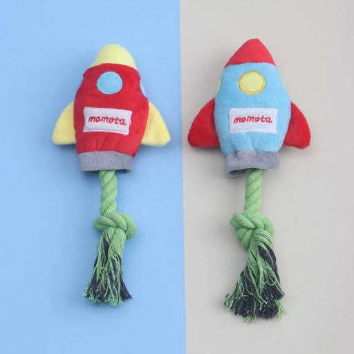 rocket plush dog chew toy - MRSLM