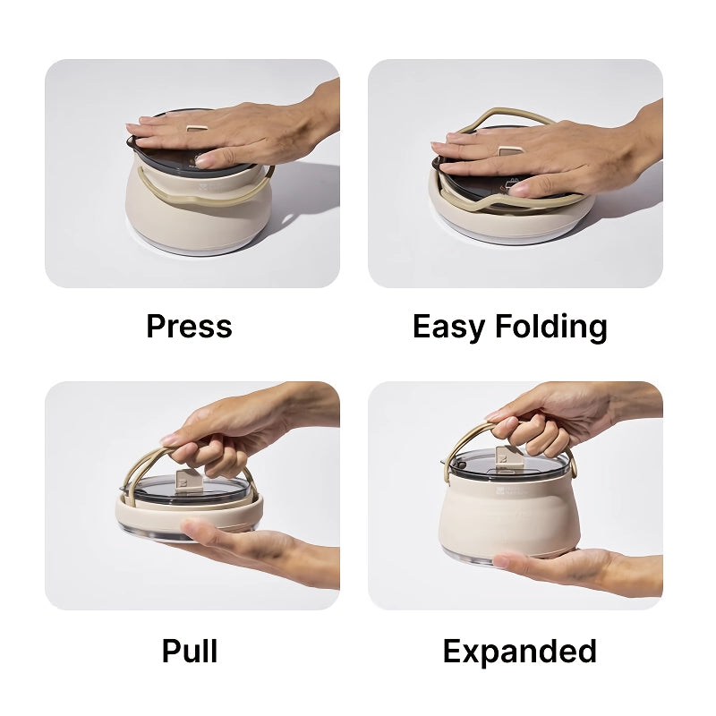 portable folding kettle and cup set, view 5 - MRSLM