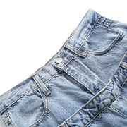 high waist straight jeans, view 3 - MRSLM