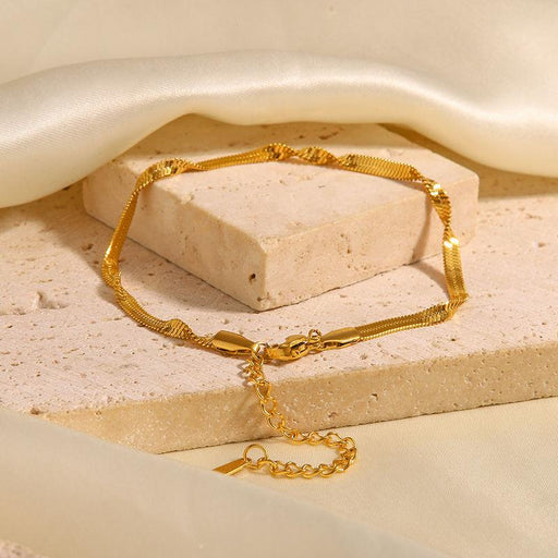 gold snake chain bracelet - MRSLM