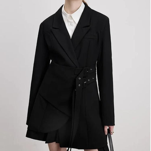slim-fit adjustable waist blazer for women - MRSLM