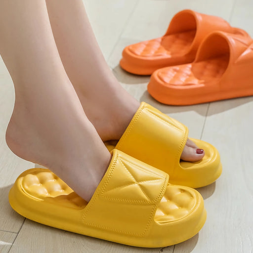 women's platform massage slippers - MRSLM