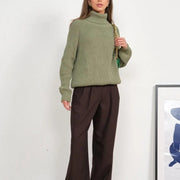 warm turtleneck sweater for women, view 23 - MRSLM