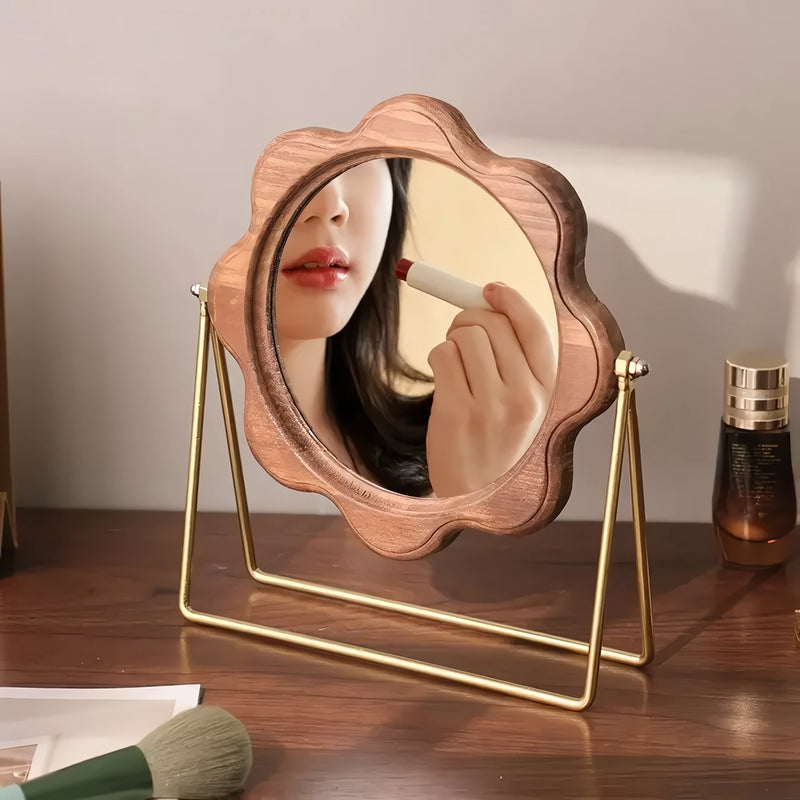 rotatable desktop makeup mirror, view 5 - MRSLM
