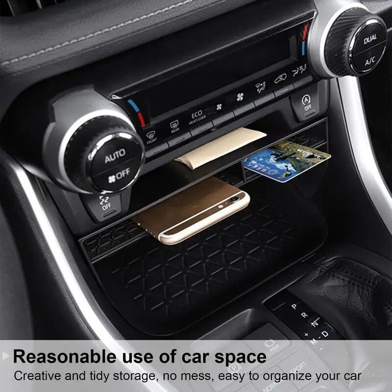 Car Console Organizer Tray - Anti-Skid, Durable Storage Solution for RAV 4