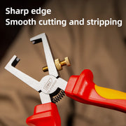 insulated wire stripping pliers, view 5 - MRSLM