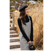 women's tweed suspender dress, view 6 - MRSLM