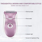 USB rechargeable female epilator, view 7 - MRSLM