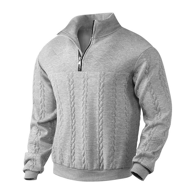 men's jacquard sweater, view 3 - MRSLM