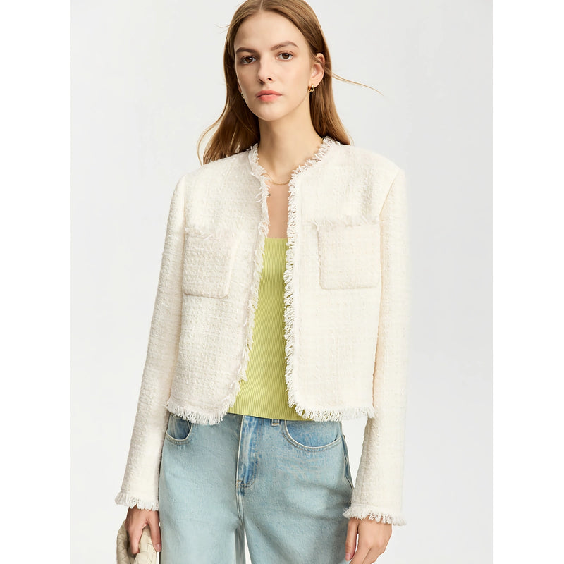 vintage woolen short coat, view 5 - MRSLM