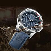 men's sport leather strap watch - MRSLM