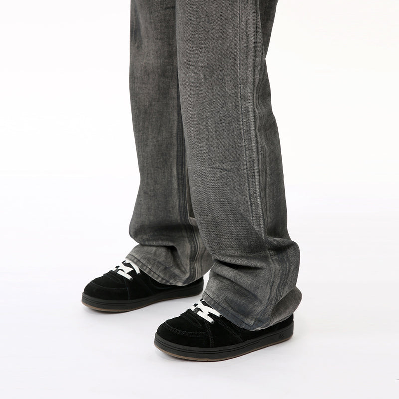 men's black gray washed jeans, view 5 - MRSLM