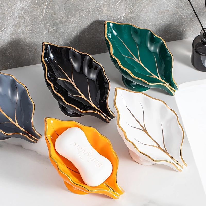 ceramic leaf soap dish - MRSLM