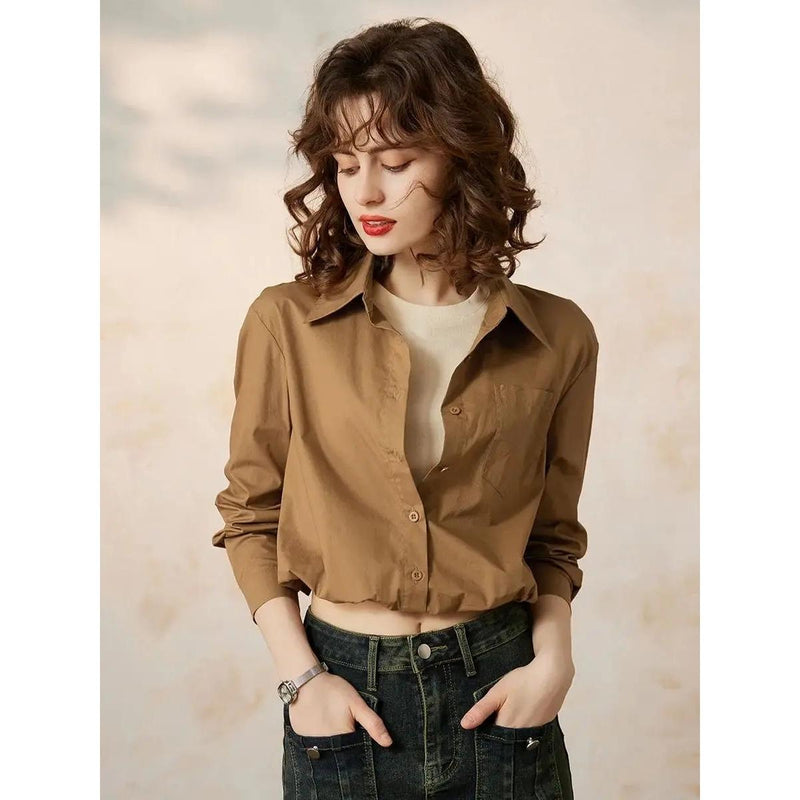 two-piece look office blouse, view 3 - MRSLM
