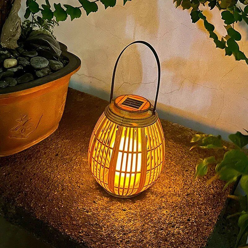 solar bamboo lantern, view 7 - MRSLM