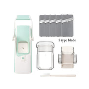 Adjustable stainless steel mandoline slicer, view 2 - MRSLM