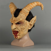 Devil face latex Halloween mask, view 3 - MRSLM