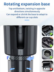 2-in-1 car cup holder fan with usb, view 4 - MRSLM