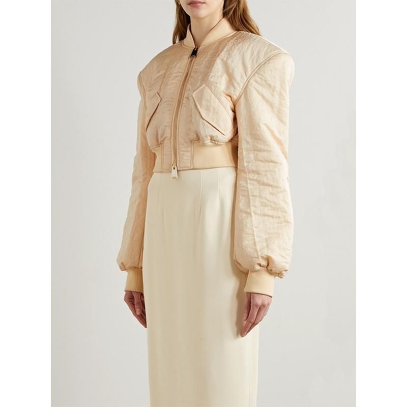 stand collar zippered jacket, view 3 - MRSLM