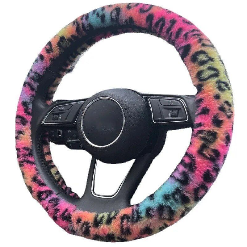 leopard steering wheel cover, view 6 - MRSLM