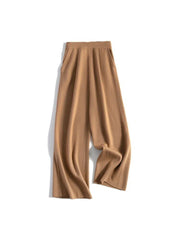 wide leg wool-blend trousers, view 3 - MRSLM