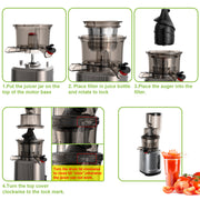 cold press juicer with 3-inch feed chute, view 11 - MRSLM