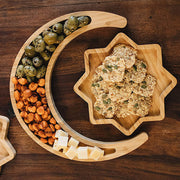 bamboo star snack tray, view 2 - MRSLM