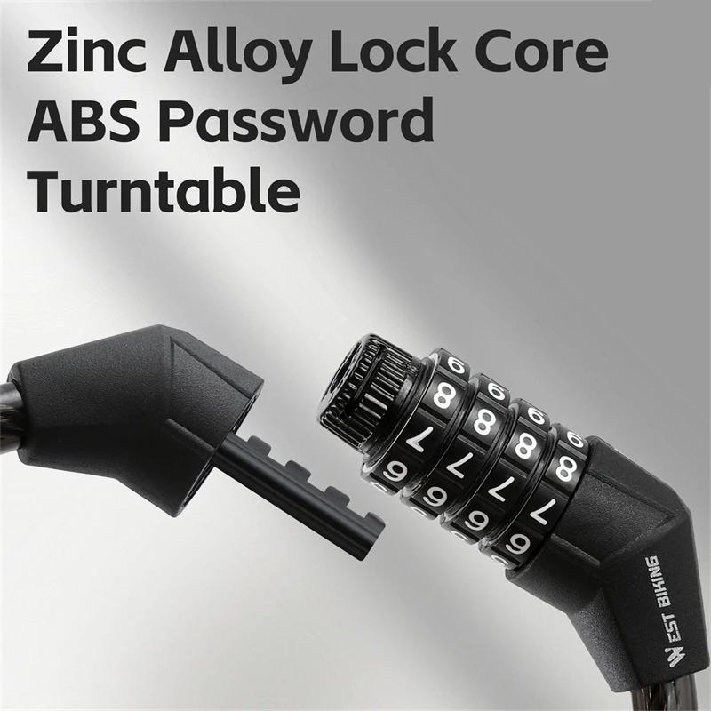 4-digit anti-theft bicycle lock, view 7 - MRSLM