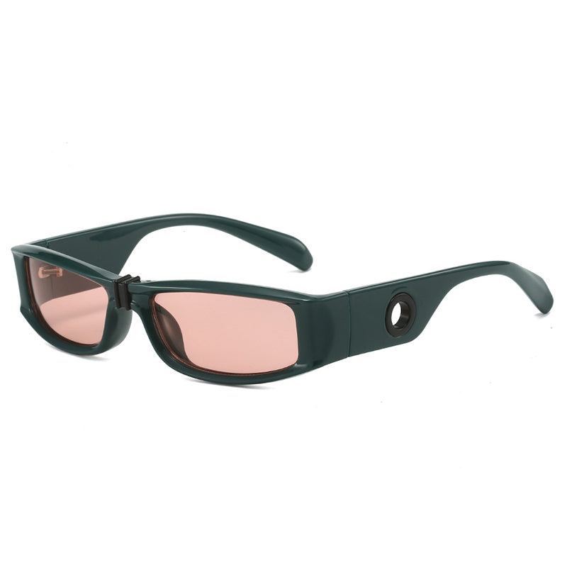 retro rectangle sunglasses, view 4 - MRSLM
