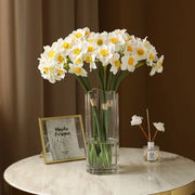 artificial narcissus flower bouquet, view 9 - MRSLM