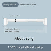 adjustable stainless steel shower curtain rod, view 4 - MRSLM