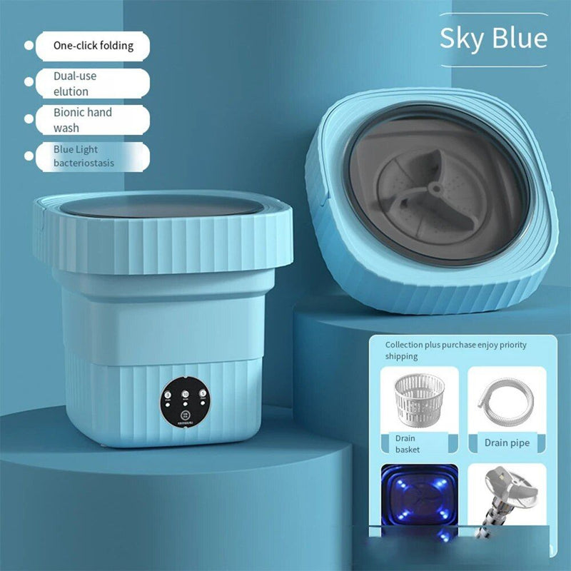 portable folding washing machine, view 4 - MRSLM