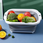 portable foldable cutting board and washing bucket, view 2 - MRSLM