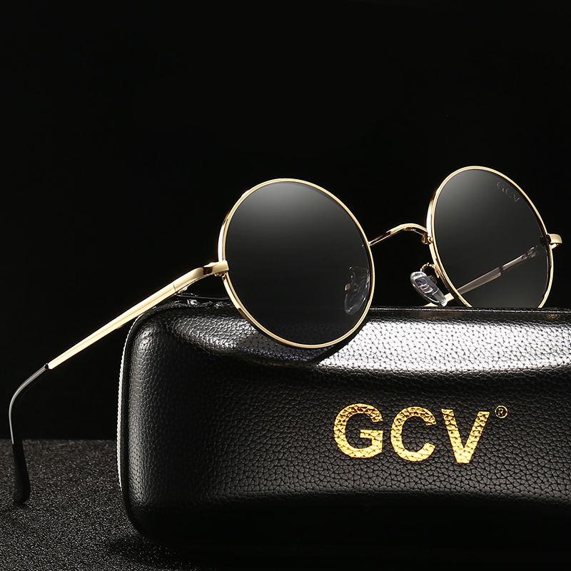 steampunk round polarized sunglasses, view 7 - MRSLM
