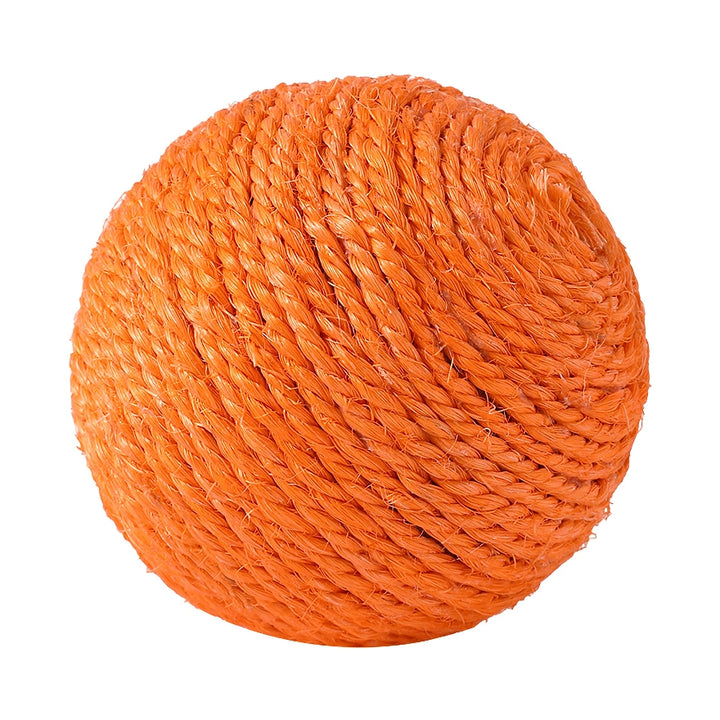 Interactive Sisal Ball Cat Toy with Sound