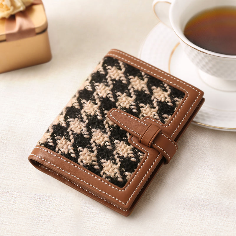 short PU card holder wallet with box, view 3 - MRSLM