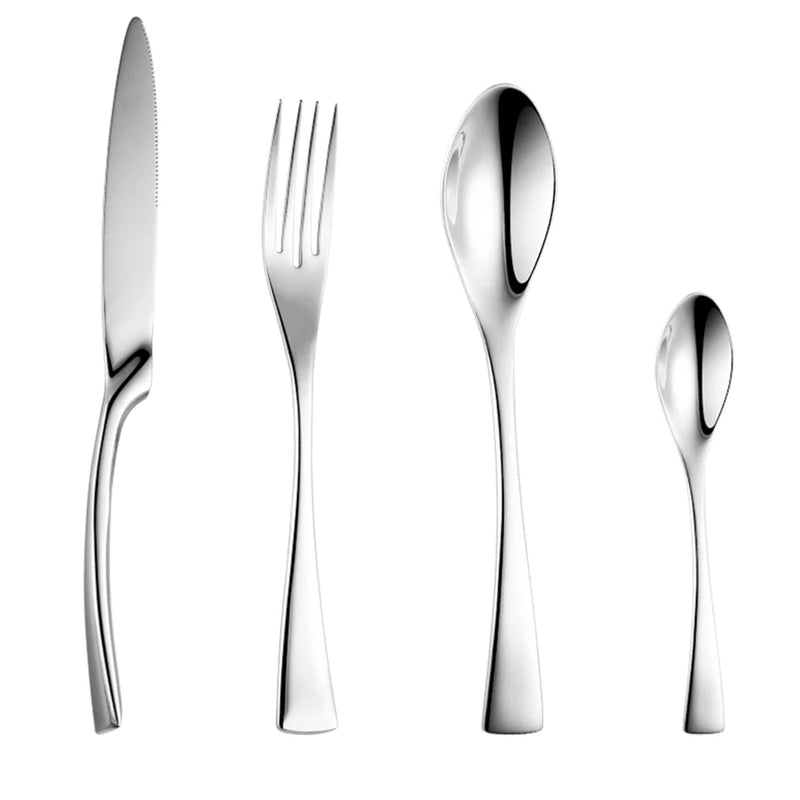 black rose stainless steel cutlery set, view 4 - MRSLM