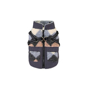warm winter dog jacket with harness, view 2 - MRSLM