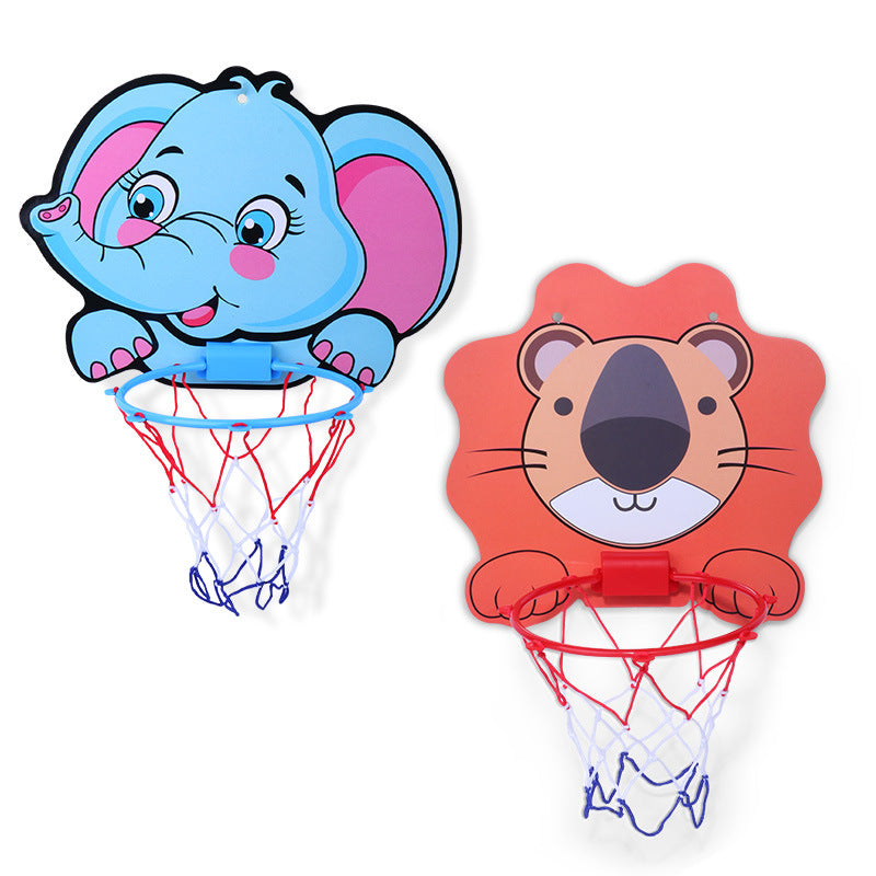 kids cartoon animal basketball hoop kit, view 8 - MRSLM