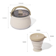 portable folding kettle and cup set, view 9 - MRSLM