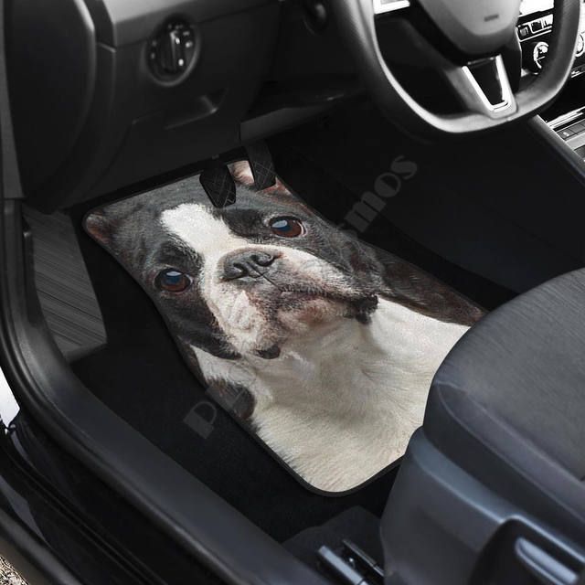 Boston Terrier 3D car floor mats - MRSLM