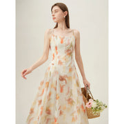 Floral sleeveless summer dress, view 9 - MRSLM