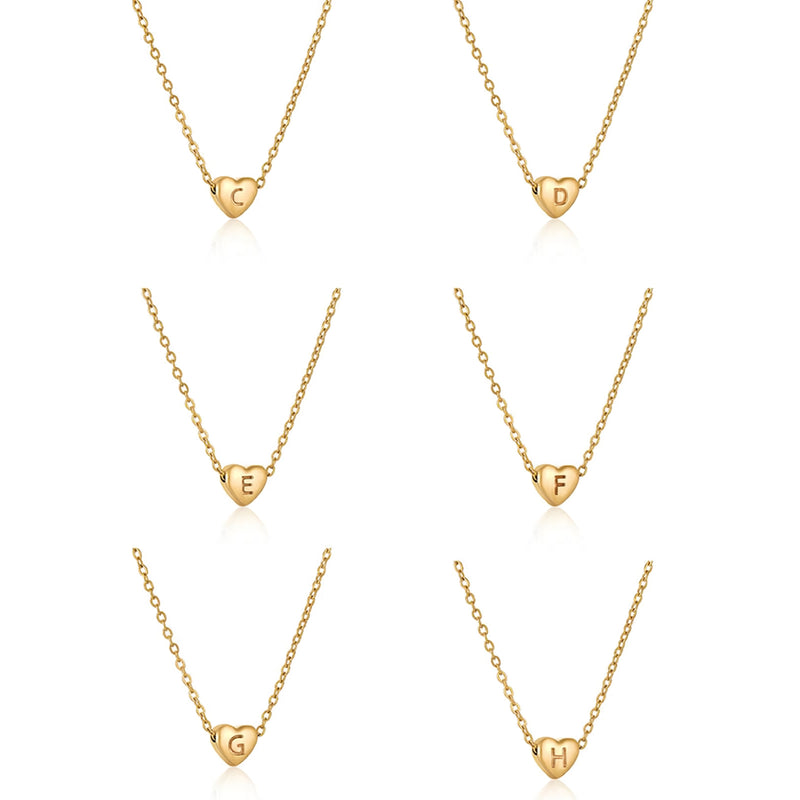 gold plated love letter necklace, view 7 - MRSLM