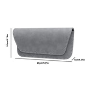 universal pu leather car glasses holder, view 3 - MRSLM